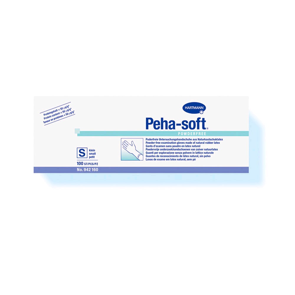 Peha-soft Latex Handschuhe von Hartmann, puderfrei, 100 St.
