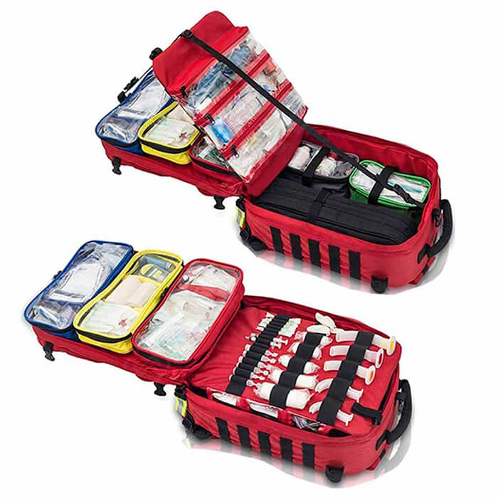 Varianten tragbarer Erste-Hilfe-Koffer Variation einer Erste-Hilfe-Tasche