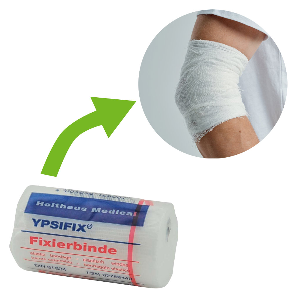 Holthaus Medical YPSIFIX® Fixierbinde, elastisch, glatt, 6cmx4m, 1 St.