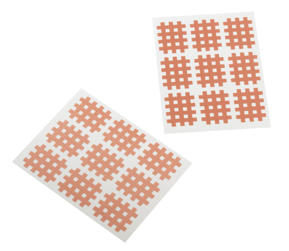 Cross Tape, Cross Patch, Gittertape, 2,7x2,1cm, 10 Bögen à 9 St, beige