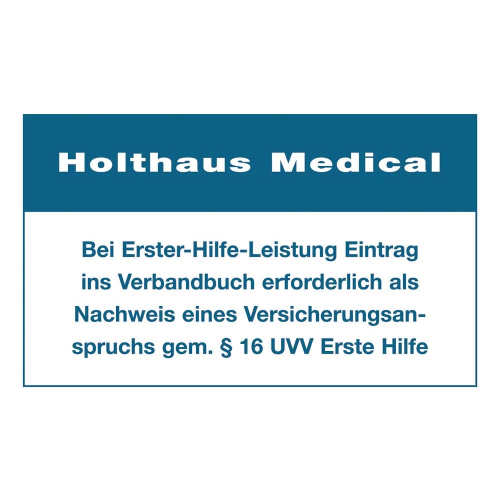 Holthaus Medical Aufkleber Eintrag Verbandbuch, 60x100 mm