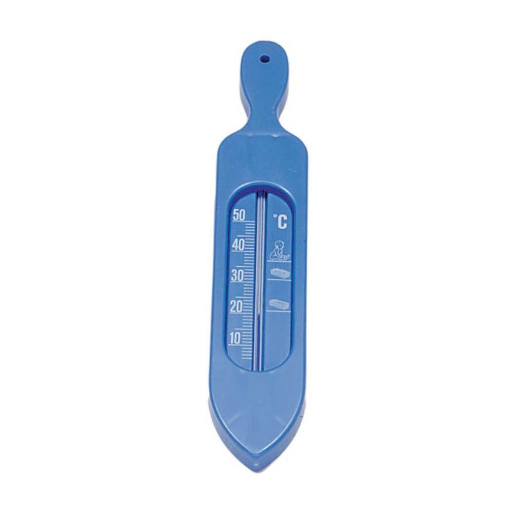 Behrend Badethermometer, Schiffchenform, Griff quecksilberfrei, blau