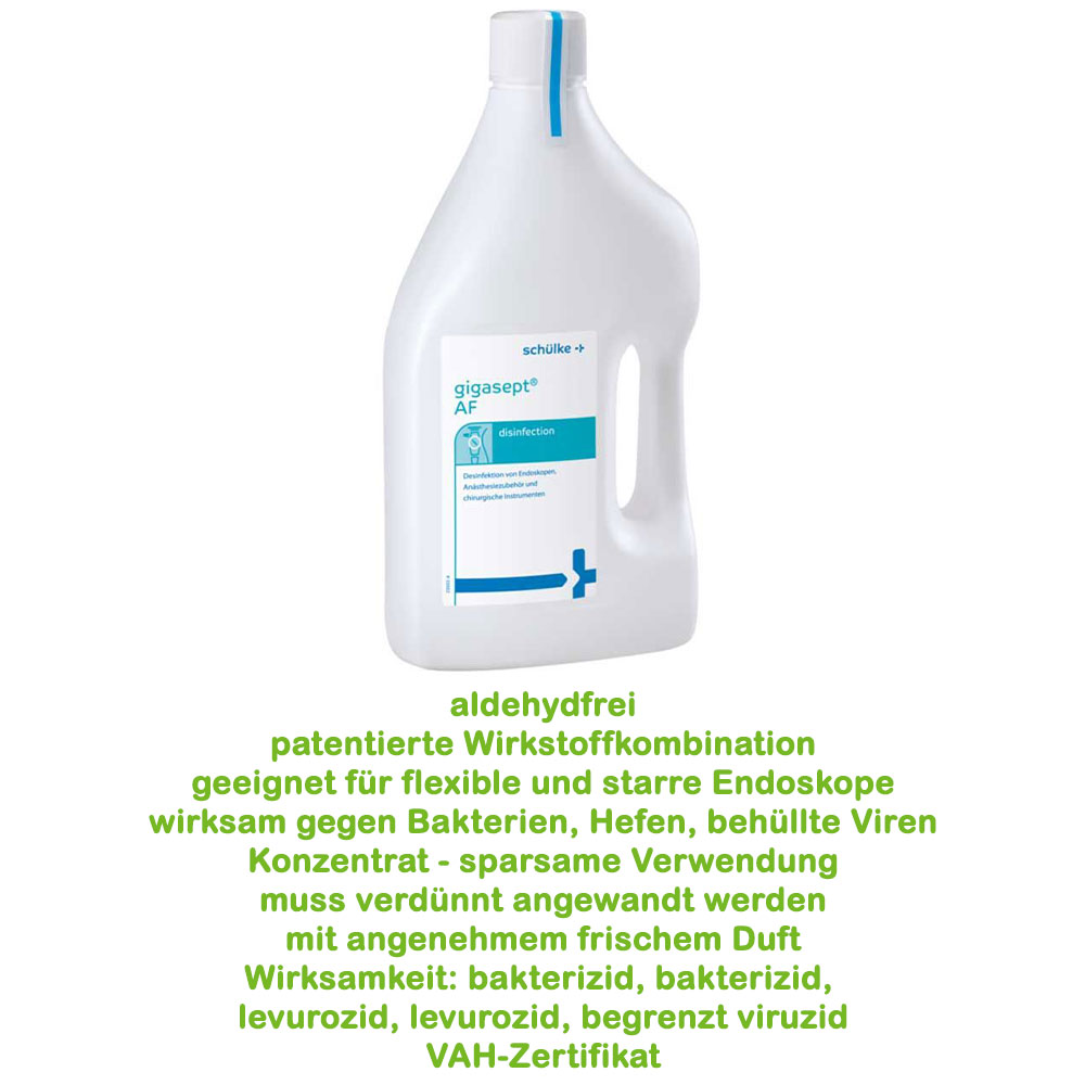 Schülke Gigasept® AF Desinfektionsmittel, Endoskope/Instrumente, 2 L