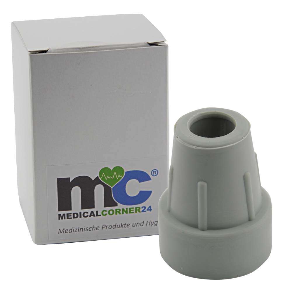 MC24® Krückenkapsel, rutsch- und abriebfest, grau, 20 mm