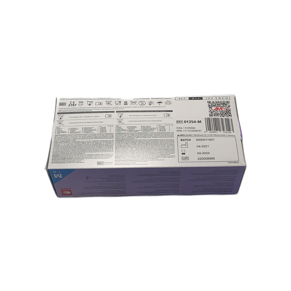 Med-Comfort Vitrilhandschuhe Purple, Nitril-Vinyl-Gemisch, puderfrei, S-XL