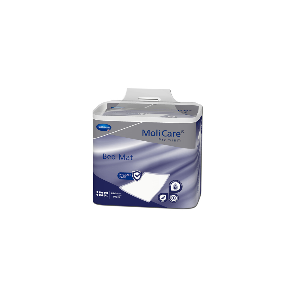 Hartmann MoliCare® Premium Bed Mat Inkontinenzunterlagen, 9 Tropfen, 60x90 cm, 30 Stück