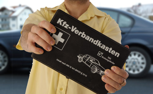 Auto Verbandkasten - Erste Hilfe KFZ-Verbandkasten