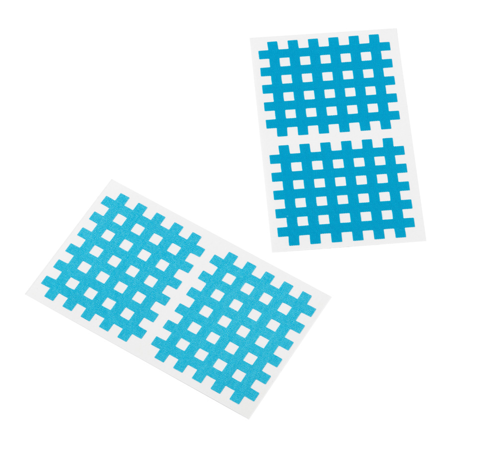 Cross Tape, Cross Patch, Gittertape, 5,2x4,4cm, 10 Bögen à 2 St, blau
