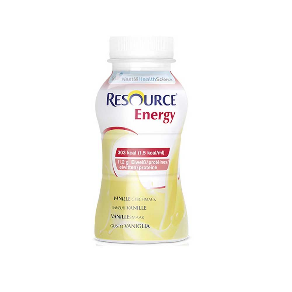 Nestle Resource® Energy Drink, 4x200ml, Vanille