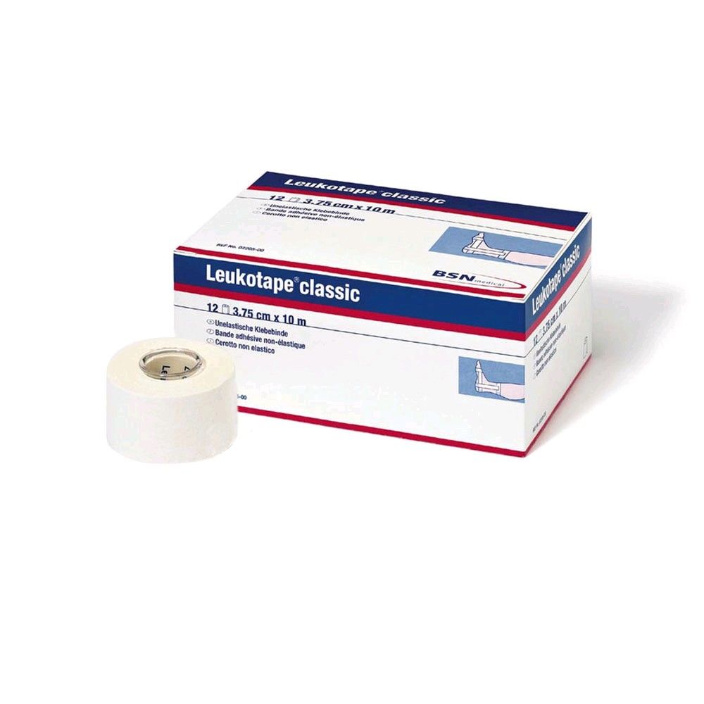 BSN medical Leukotape classic, Tapeverband 3,75cmx10m, 12 Rollen, weiß