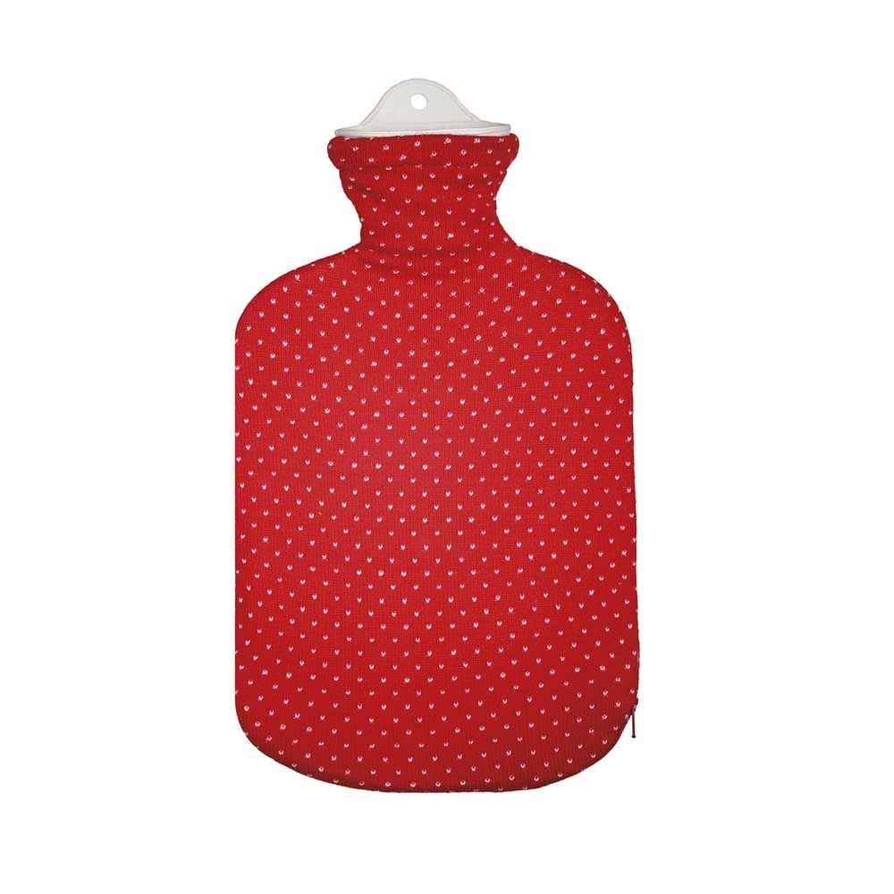 Sänger Wärmflasche 2L, Strickbezug Wohnlich, 9 Modelle