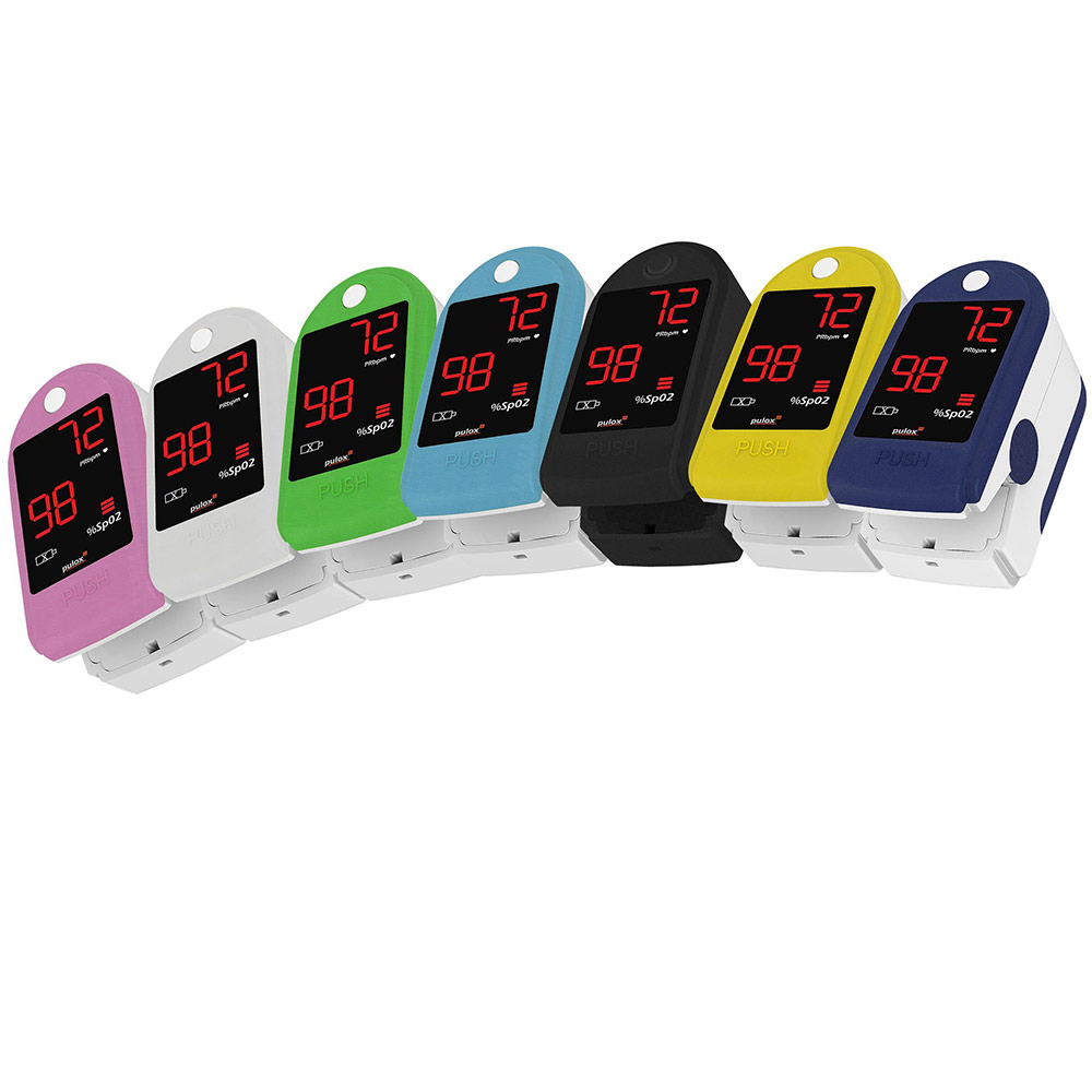 Pulox Finger-Pulsoximeter PO-100 Solo, mit LED-Anzeige, versch. Farben