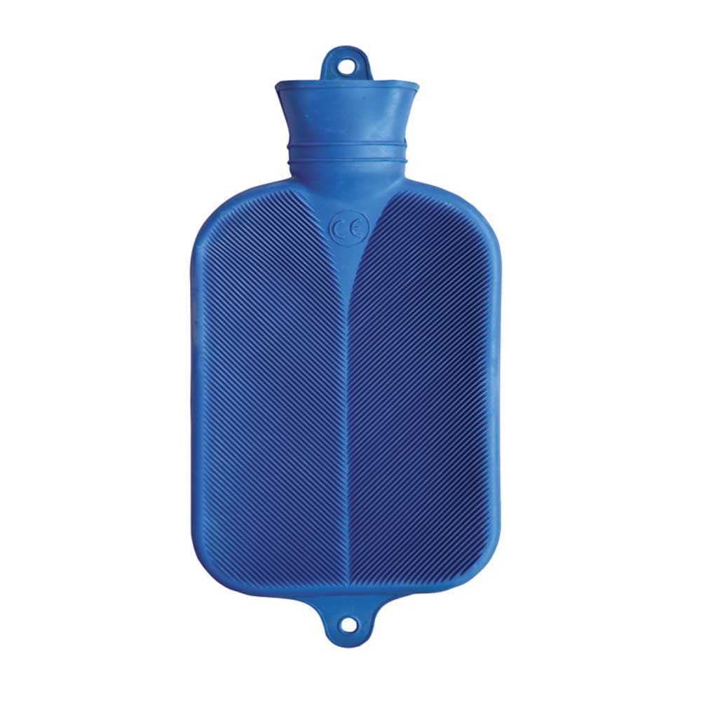Sänger Wärmflasche, 2 L, Halblamelle, blau