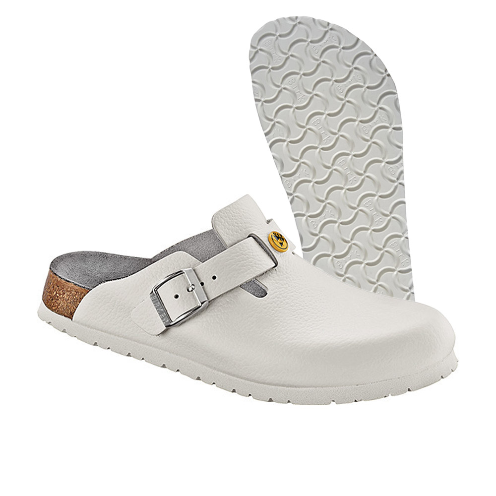 Birkenstock Boston ESD, TÜV-geprüft, weiß, Gr. 38