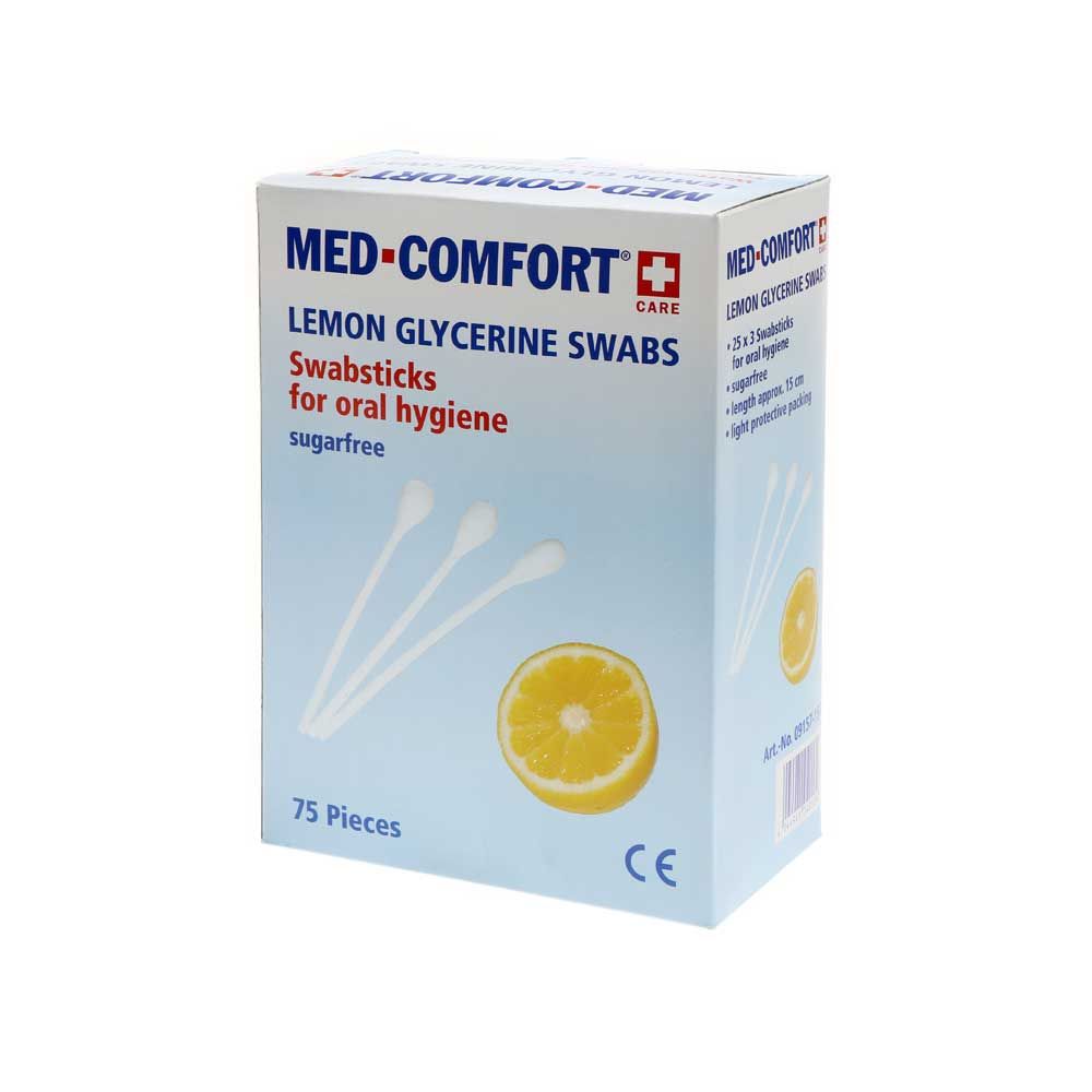 Med Comfort Mundpflege-Stäbchen, Lemon, 25x 3 St, 2 Gr