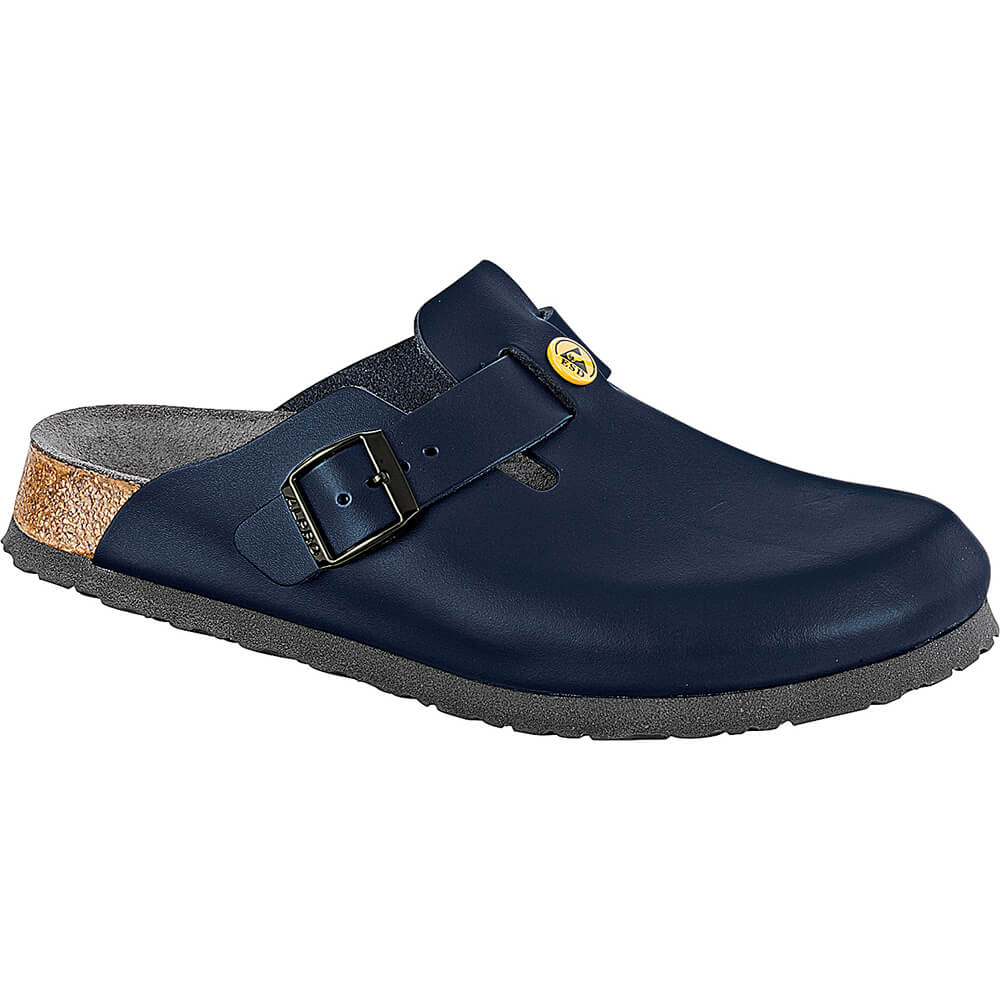 Boston ESD, Naturleder, von Birkenstock, Schmal, blau, Gr. 42