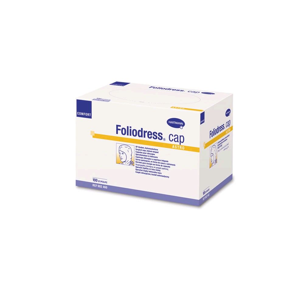 Hartmann Foliodress cap Comfort Universal Op-Haube, grün, 100 Stück