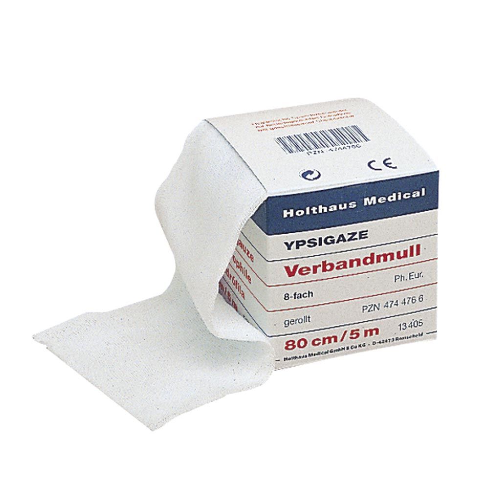 Holthaus Medical YPSIGAZE Verbandmull, 5m, Rolle