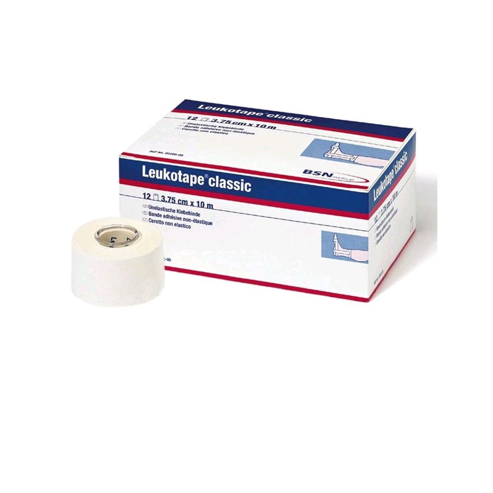 BSN Leukotape classic, Tapeverband, Tape 3,75 cm x 10 m, 1 Rolle, weiß