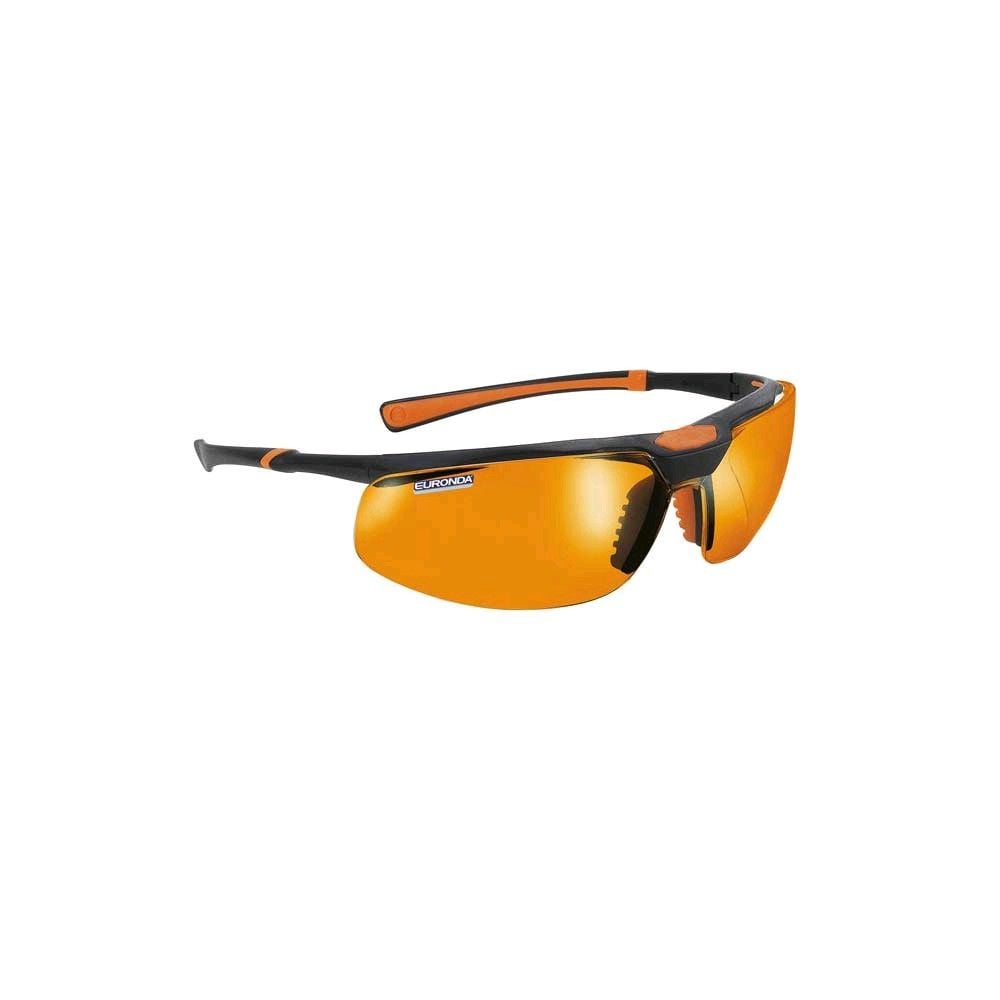 Monoart Schutzbrille Stretch Orange von Euronda, verstellbare Bügel
