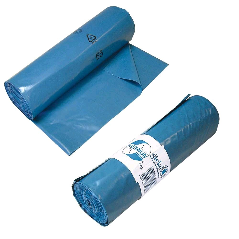 Ratiomed Abfallbeutel, Hochdruck-PE, blau, 10/20 Rollen, 30,70,120 L