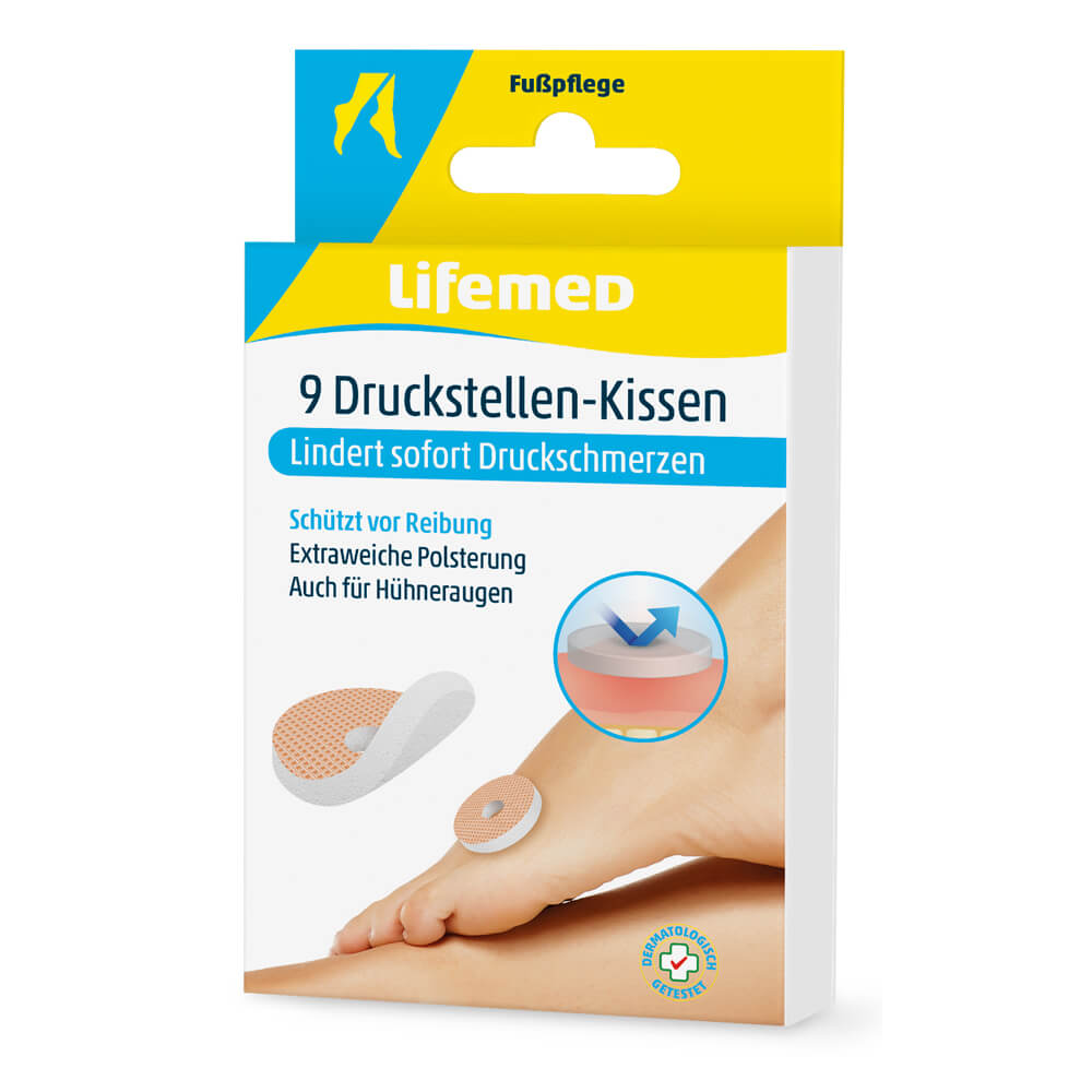 Lifemed® Druckstellen-Kissen, Hautfarben, 9 Stück