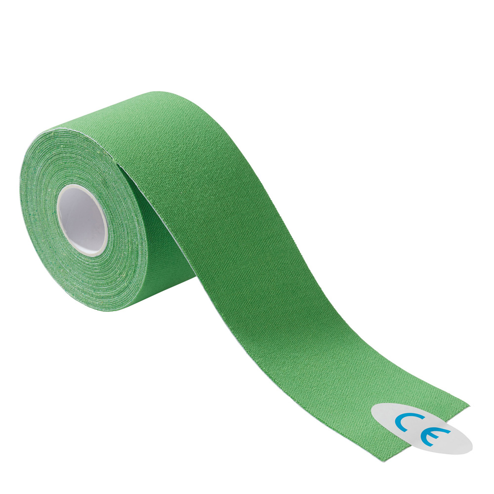 Medicalcorner24 Power Kinesiologie Tape, 5 cm x 5 m, 1 Rolle, grün