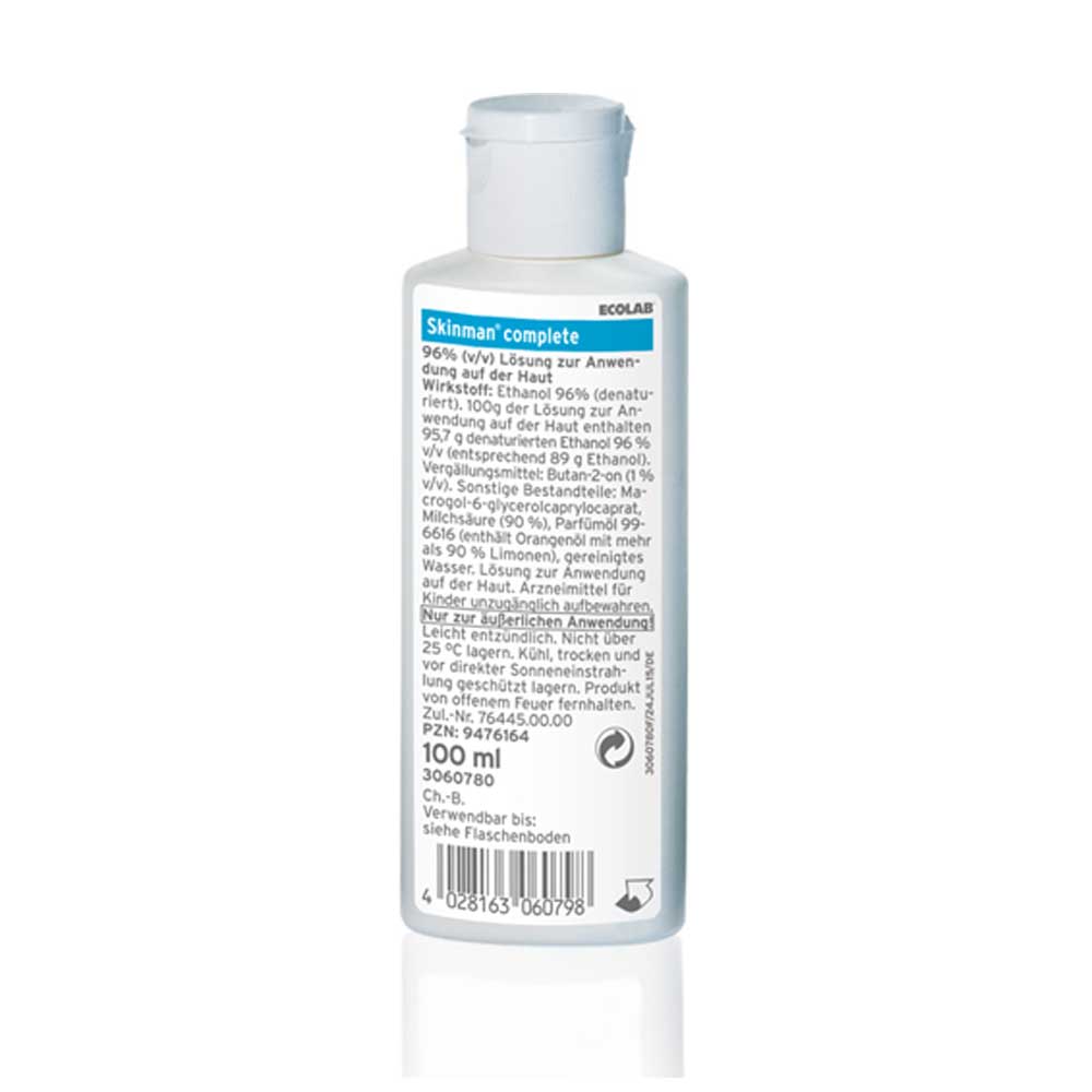 Ecolab Händedesinfektion Skinman Complete, 100 ml