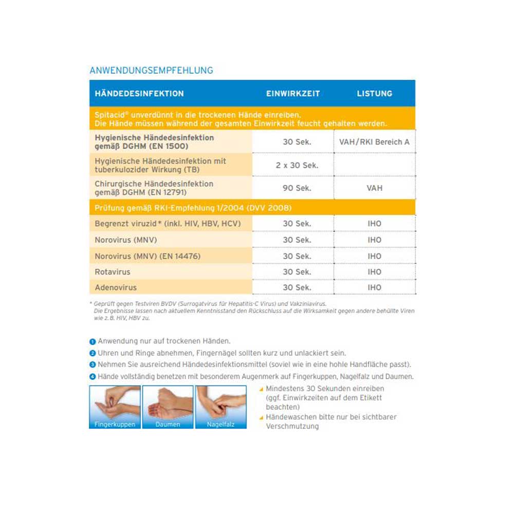 Ecolab Händedesinfektion Spitacid, 500 ml