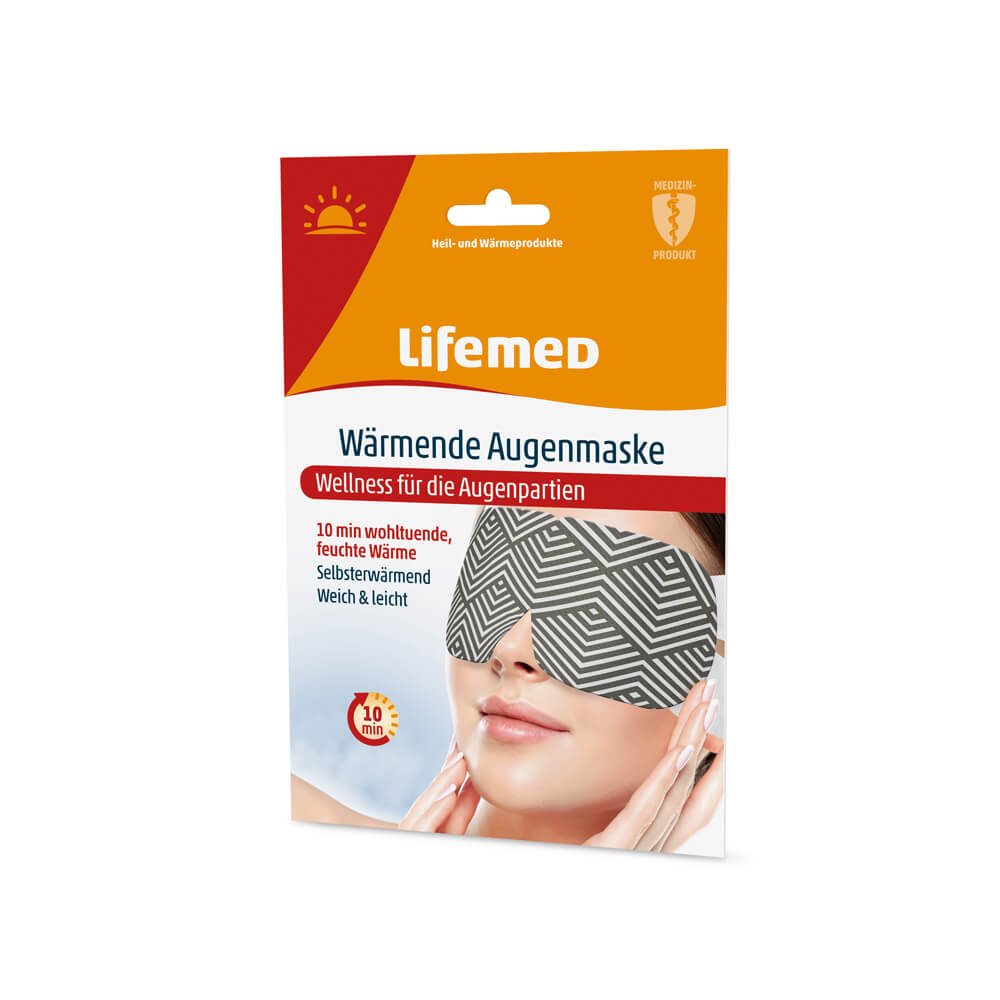 Wärmende Augenmaske, flexibel, für 10 Minuten, von Lifemed®