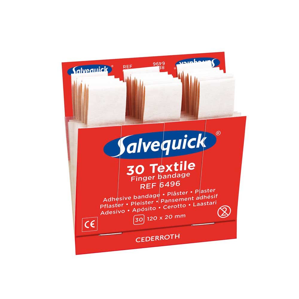 Cederroth Salvequick® Fingerverbände Refill, 30 Textile