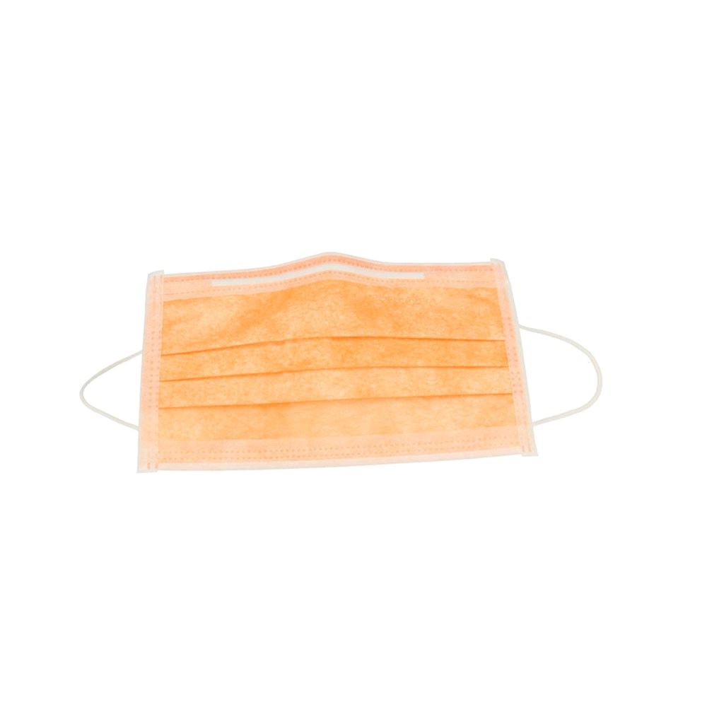 Monoart Mundschutz mit Gummizug von Euronda, 3-lagig, 50 St., orange