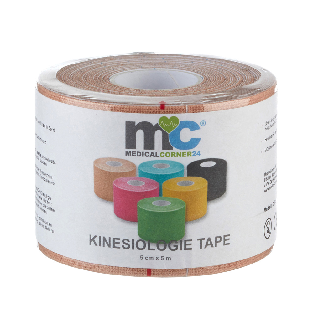 Power Kinesio-Tapes, 5cm x 5m, 6 Rollen in sechs verschiedenen Farben