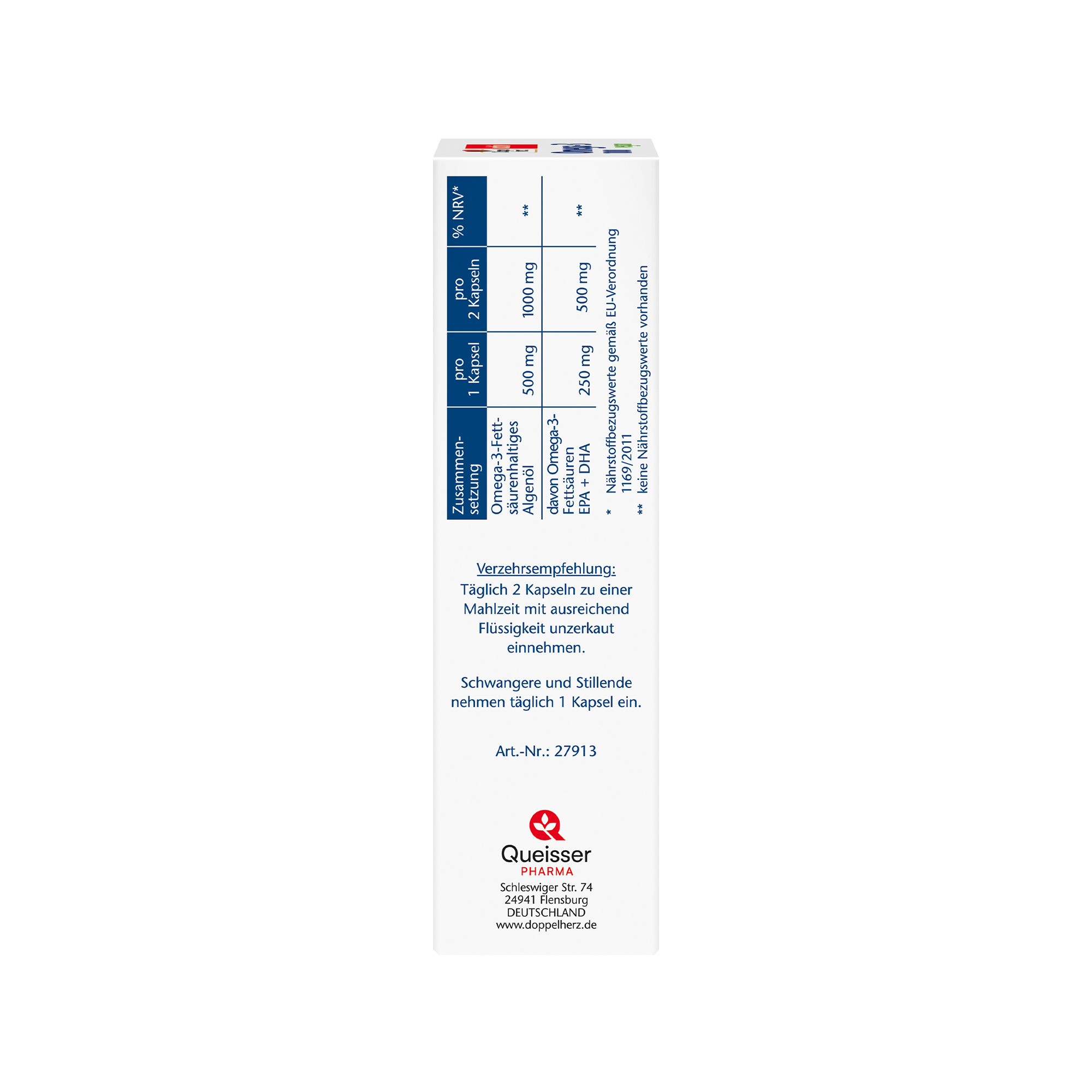 Doppelherz aktiv Omega-3, 1000 vegan, 120 Kapseln