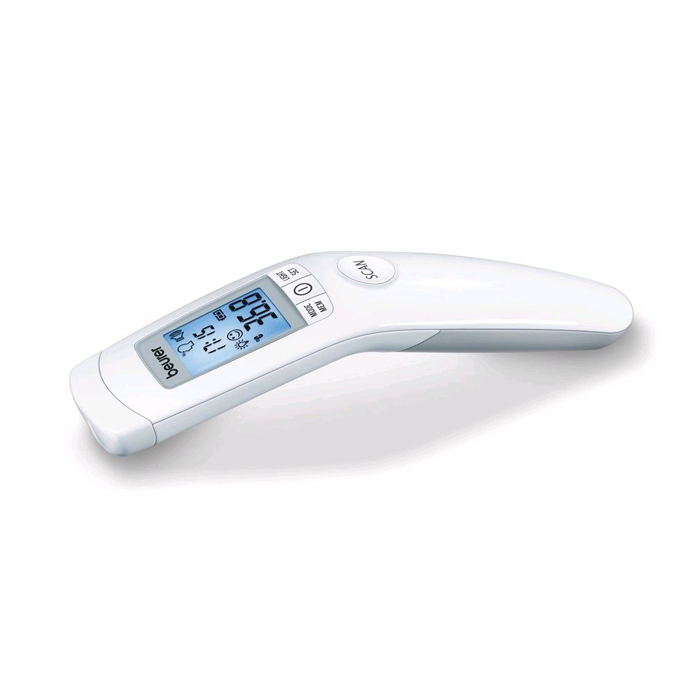 Kontaktloses Fieberthermometer FT90 von Beurer für Stirn, Fieberalarm