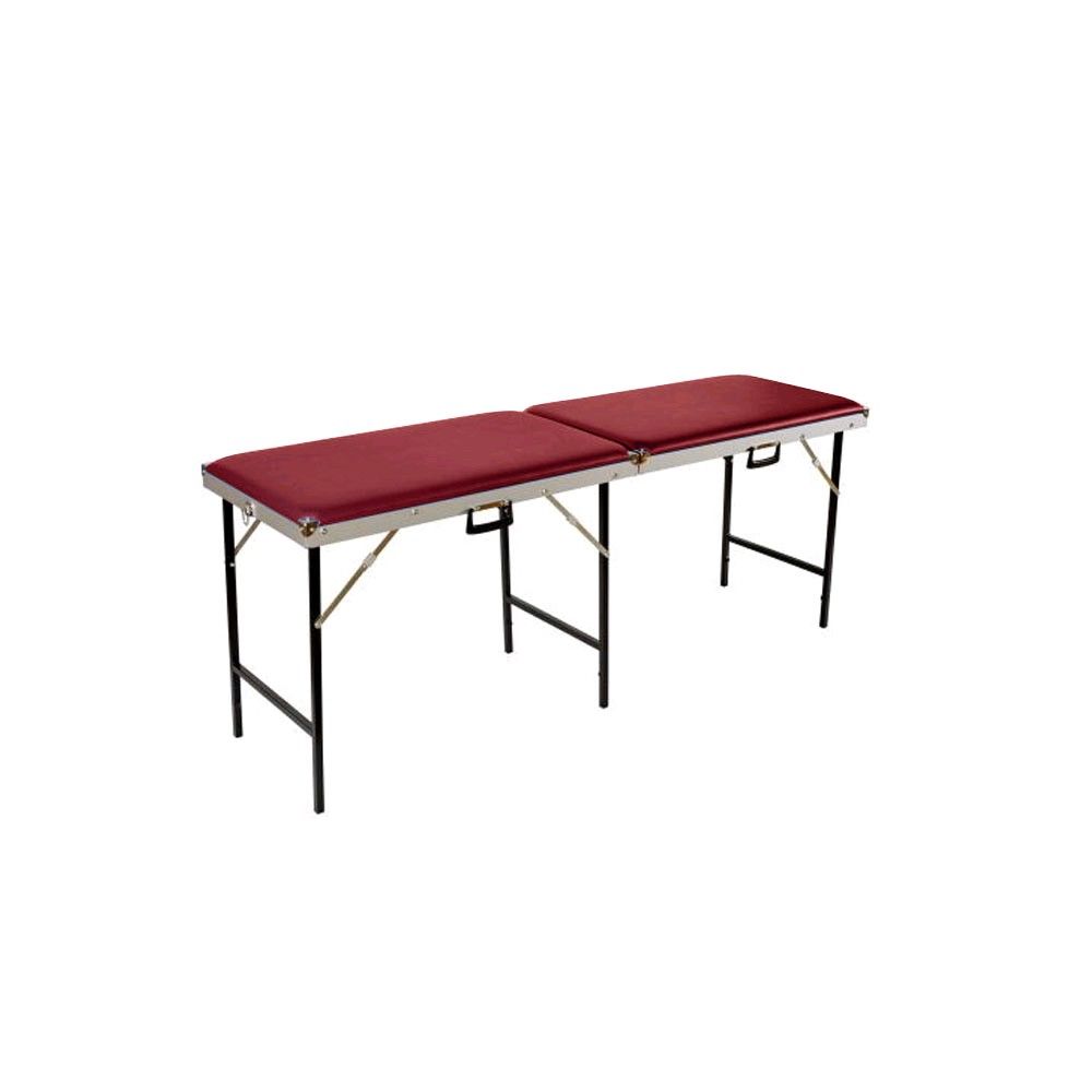 Mobile Behandlungsliege, Koffermassagebank 2-teilig, 70 cm, rot