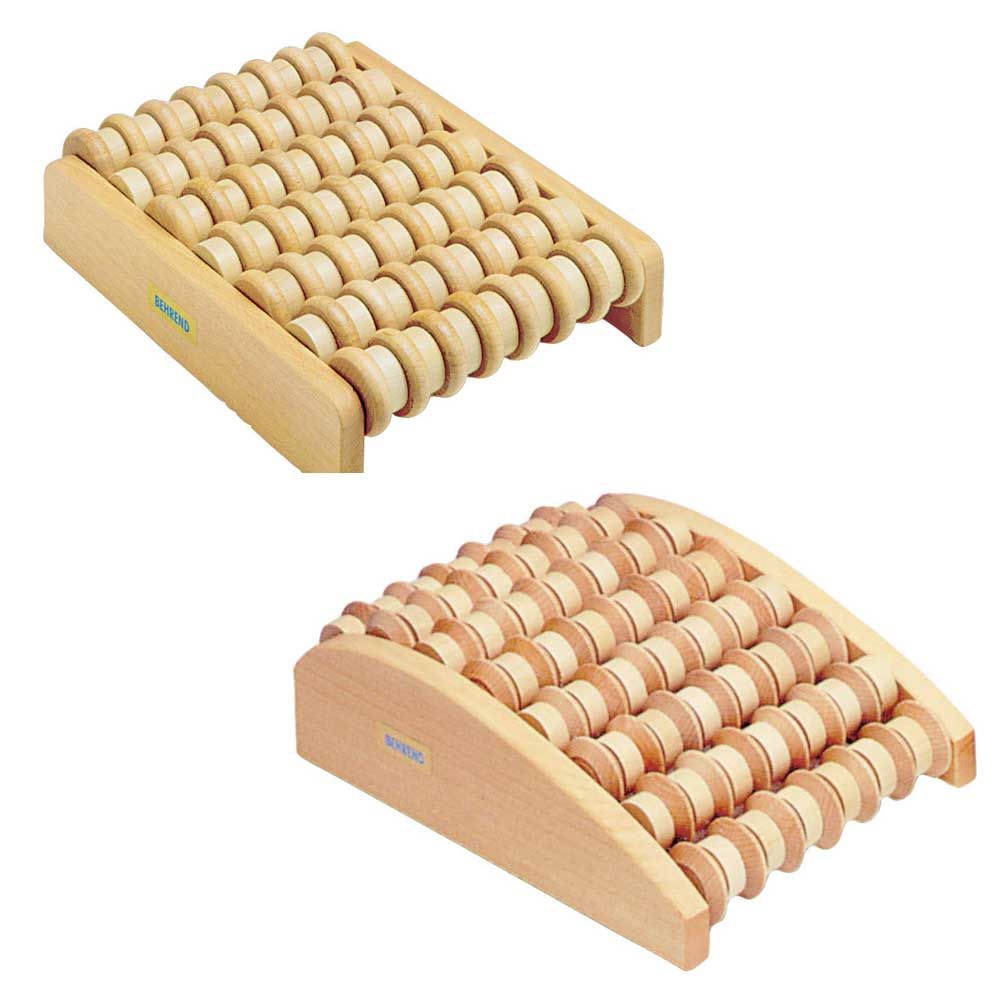 Behrend Fußmassage-Roller aus Holz, anatomisch, 7-8 Achsen