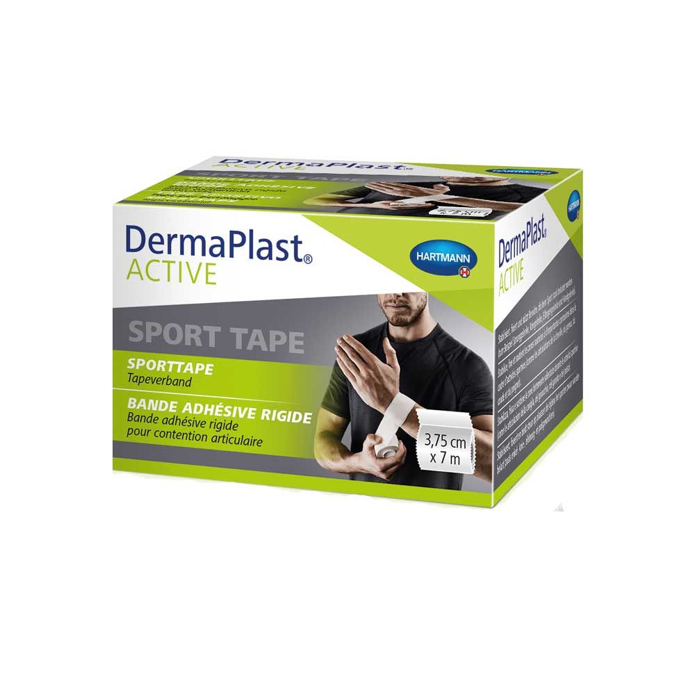 Hartmann DermaPlast Active Sport Tape, unelastisch, weiß, 3,75cmx7m