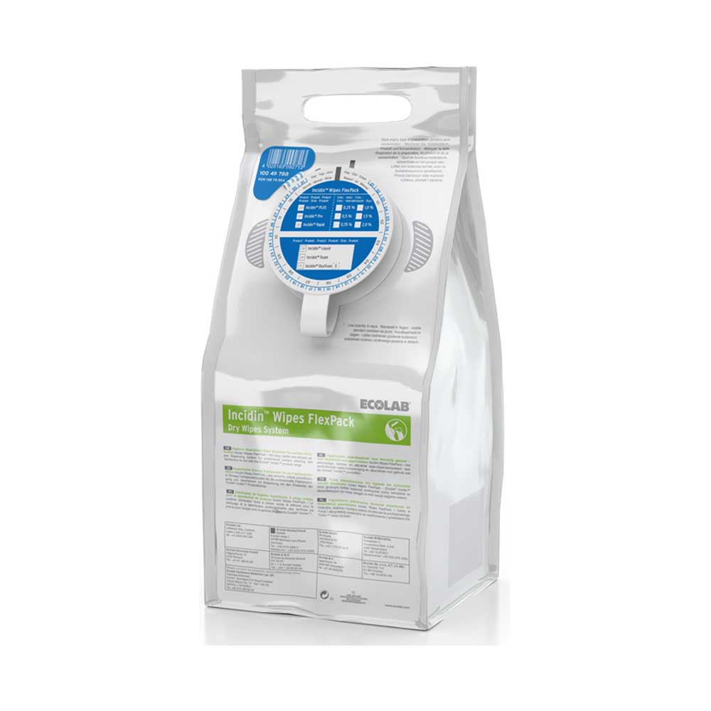 Ecolab Trockentücher Incidin Wipes Flexpack, Farben
