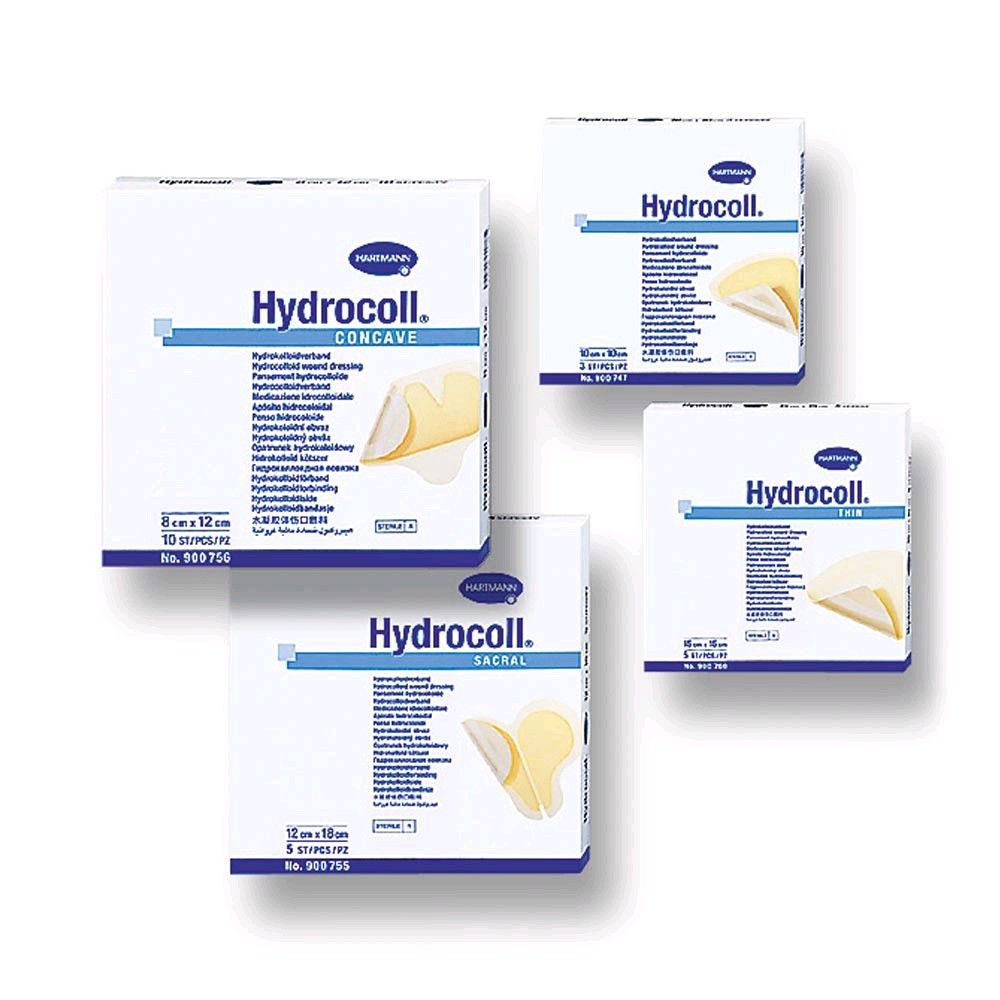Hartmann Hydrocolloid-Verband, Hydrocoll thin 7,5 x 7,5 cm, 10 Stück