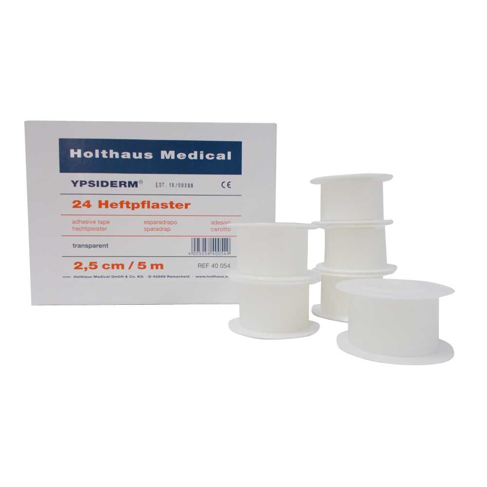 Holthaus Medical YPSIDERM® Heftpflaster Film, 2,5cmx5m, 24St