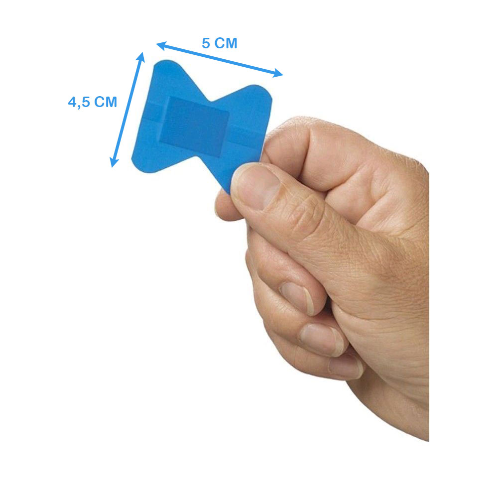 Detektierbare Fingerkuppenpflaster, Pflaster, blau, 50x45 mm 25 St