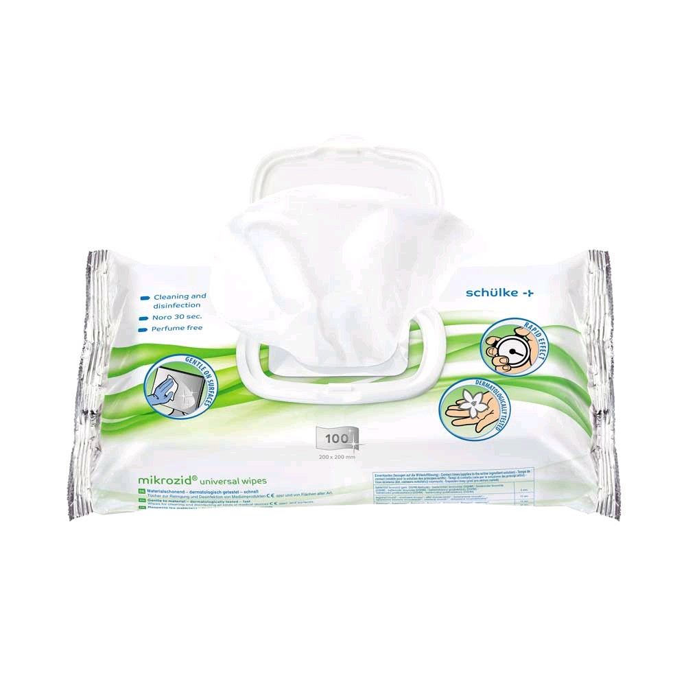 Schülke mikrozid® universal wipes, Schnell-Desinfektionstücher, 100 St