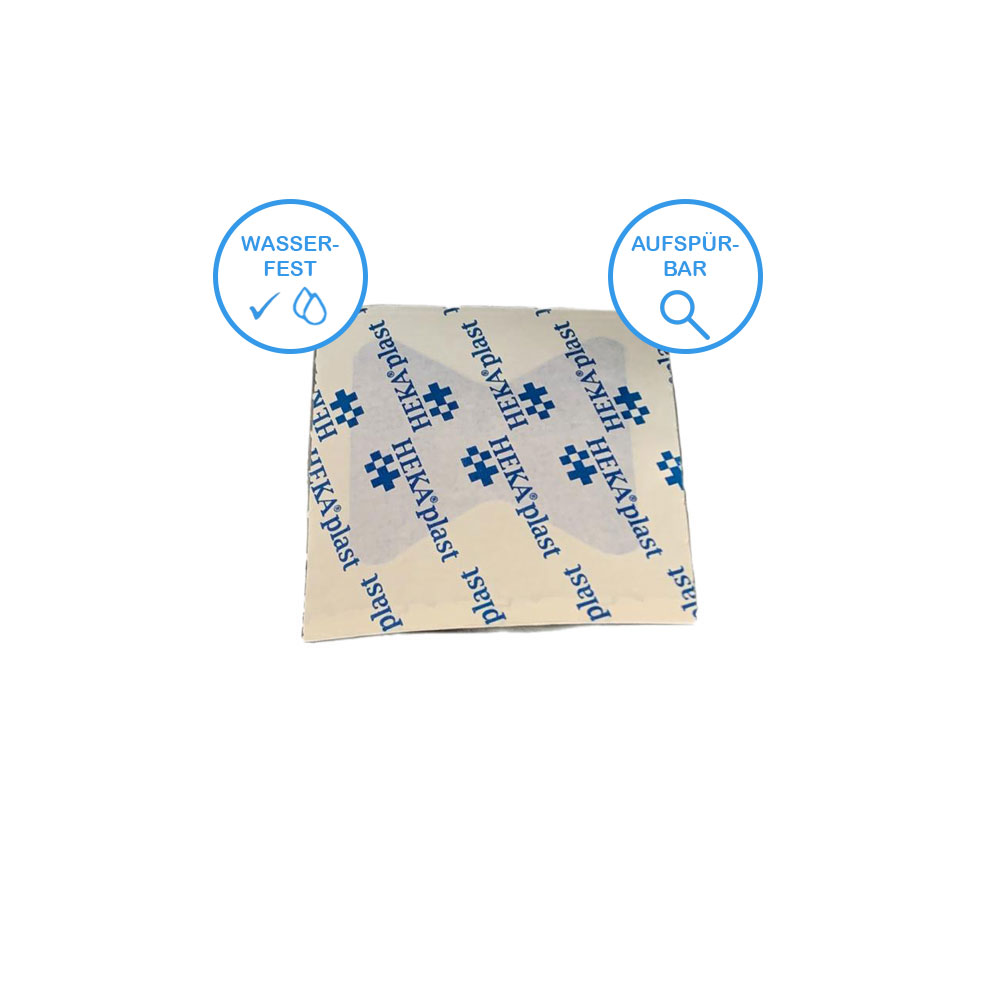 Detektierbare Fingerkuppenpflaster, Pflaster, blau, 50x45 mm 25 St