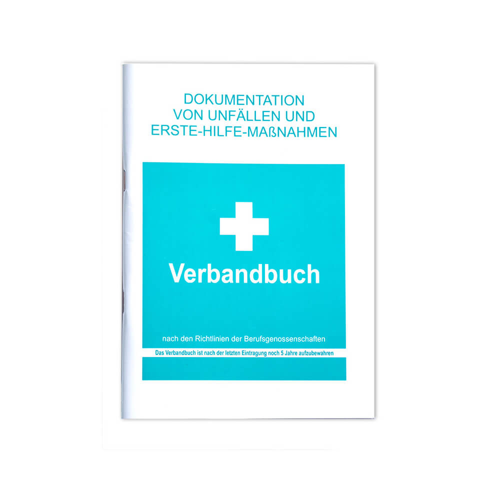 Leina-Werke Verbandbuch DIN A5, weiß/grün