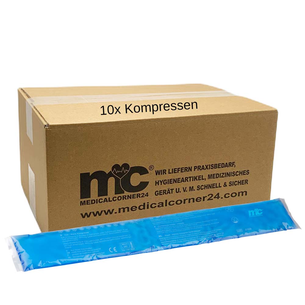 MC24 Kalt Warm Kompresse, Gel, Mikrowellen geeignet, 7,5x52 cm, 10 St.