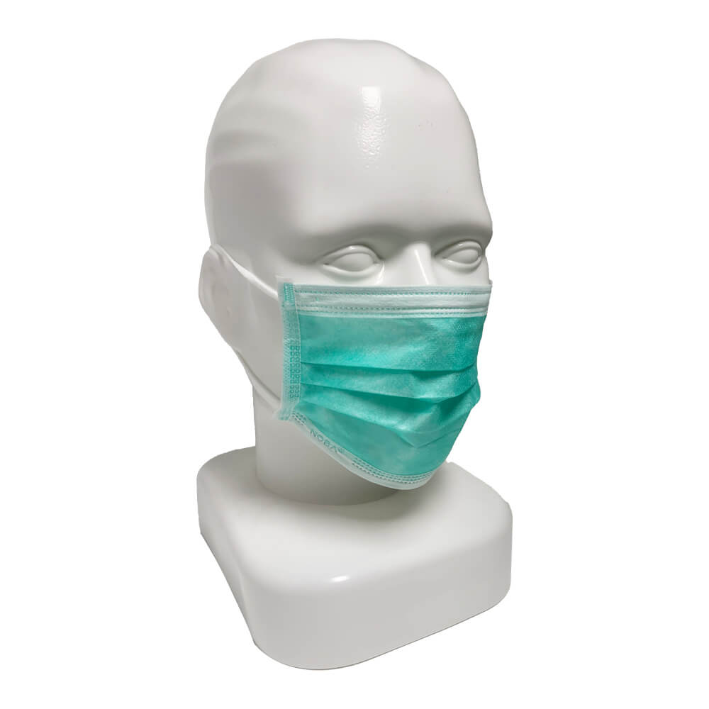 NOBA® Medizinischer Mundschutz mit Gummizug, OP-Maske, grün,50 Stück