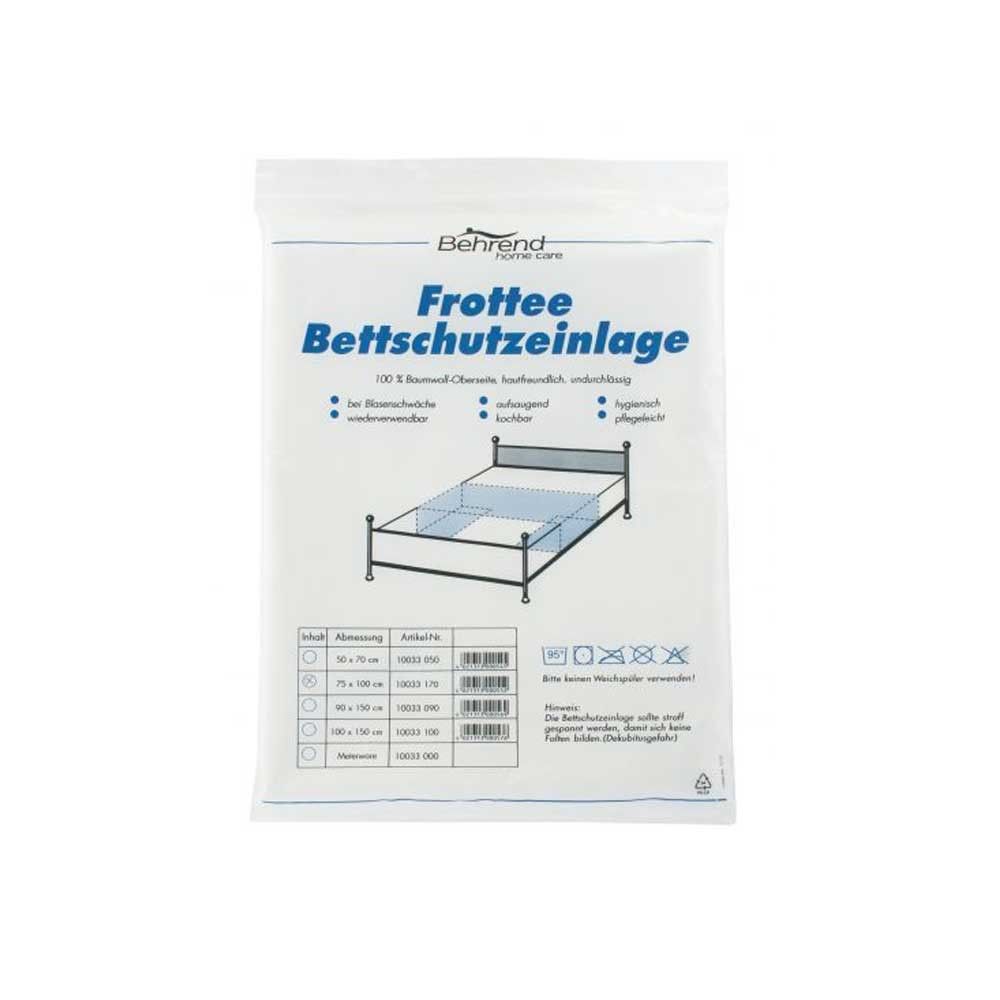 Behrend Bettschutzeinlage Frottee PVC-beschichtet, gesäumt, 75x100cm