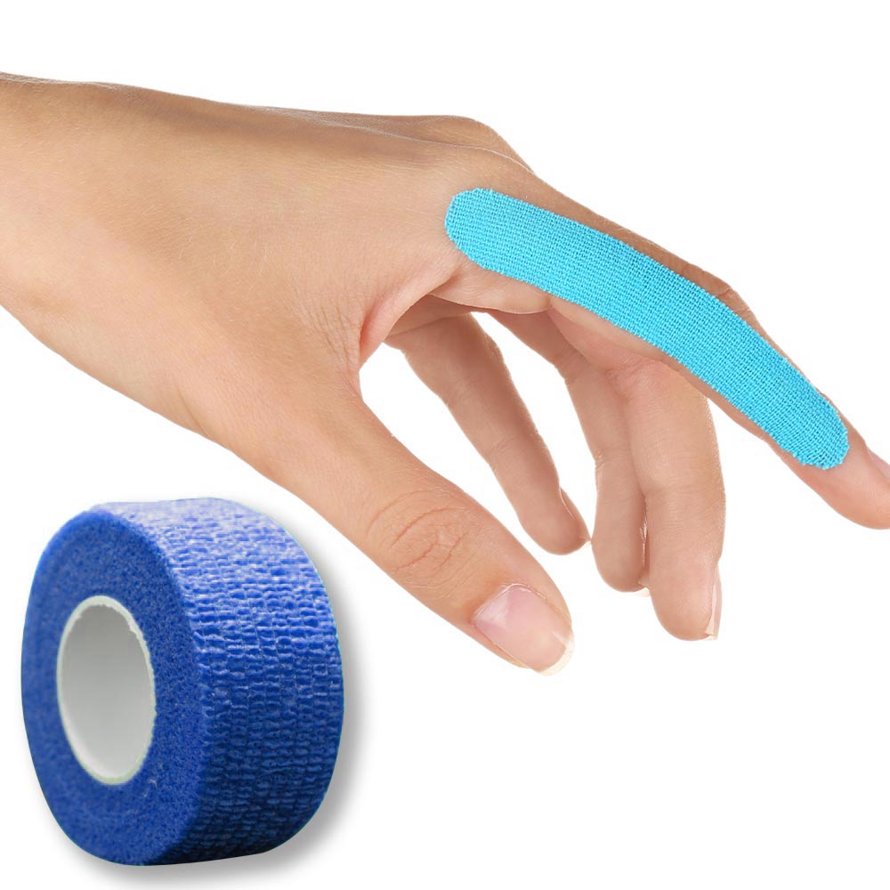 MC24® Fingertape color, kohäsiv, 2,5cmx4,5m, blau, 1St
