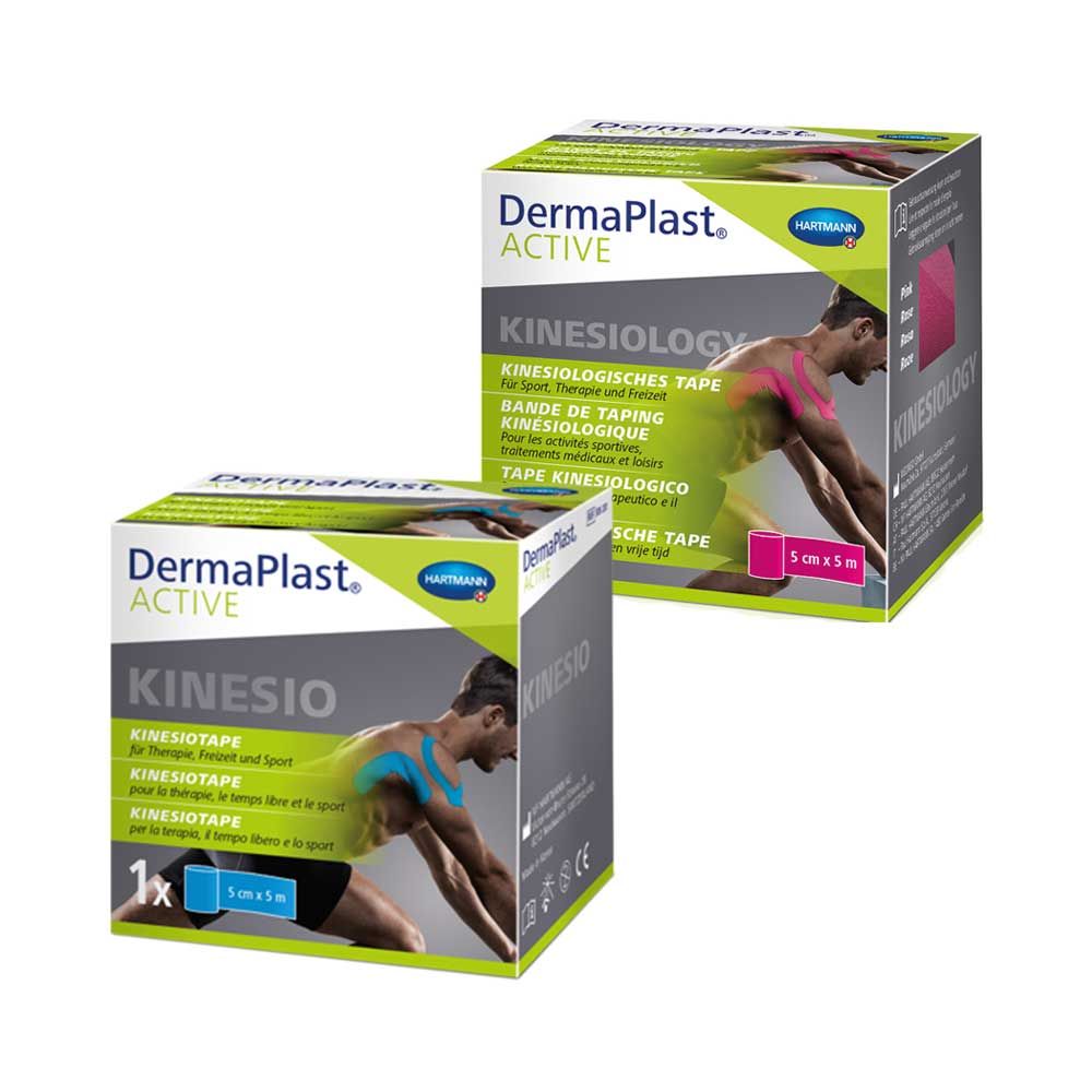 Hartmann DermaPlast Active Kinesiologie Tape, latexfrei, 5cmx5m, 1St